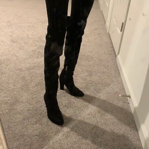 Ivanka Trump Over the Knee boots, Black